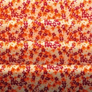 087144 PCB FEUILLES IMPRIMÉES FLOWER POWER 40X25 CM 17PCES ***S/CDE***