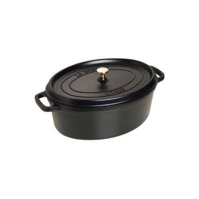 STAUB ZWARTE OVALE SUDDERPOT 37CM ​​- 8L
