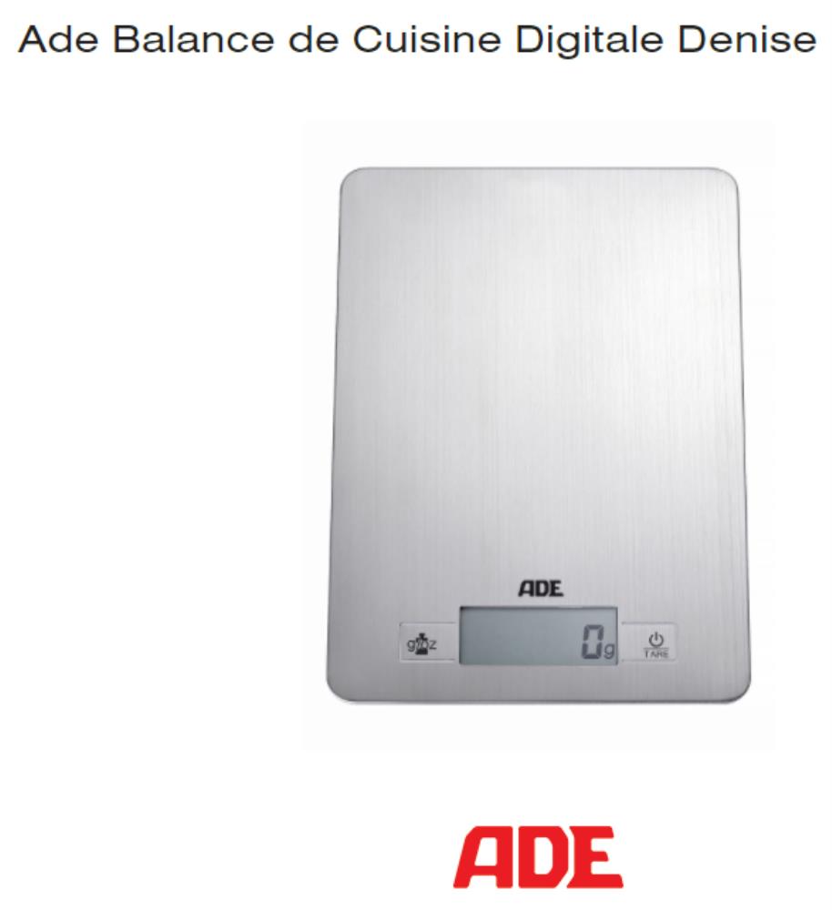 DENISE ADE ELECTRISCHE SCHAAL 5KG/1GR + RECUPEL INBEGREPEN **HUISHOUDELIJK TYPE**