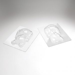 074093 PCB MOULES LAPIN PELUCHE POUR 6 SUJETS 14,7X10,3 CM P.SUJET 7,2 CM 12PCES ***S/CD***