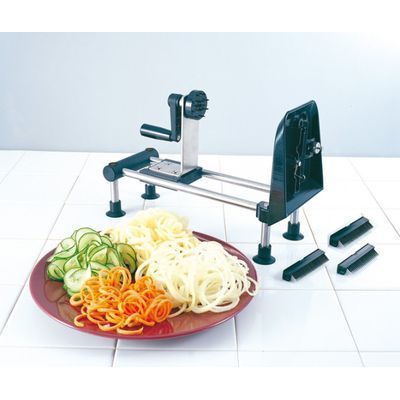 BRON LE ROUET VEGETABLE CUTTER ADJUSTABLE ABS+STAINLESS STEEL BLADE SUPPLIED WITH DVD