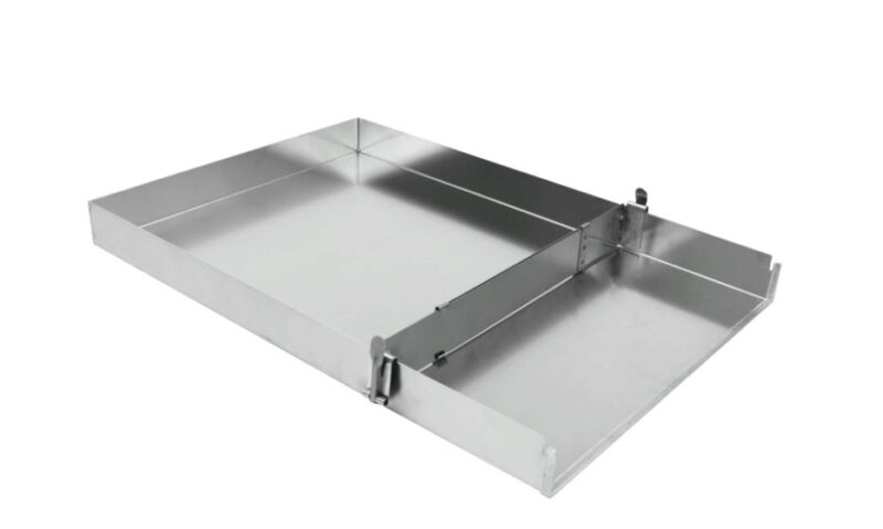 UITTREKBARE ROESTVRIJSTALEN VERDELER (VAN 34 CM TOT 61 CM) VOOR ROESTVRIJSTALEN FRAME