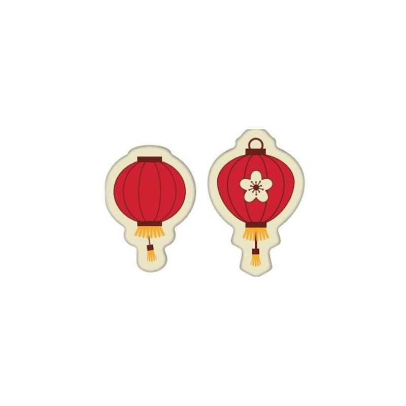 2000430 LANTERNES 2,9X4 CM & 3,1X4,8 CM 25PCS ***S/CDE***