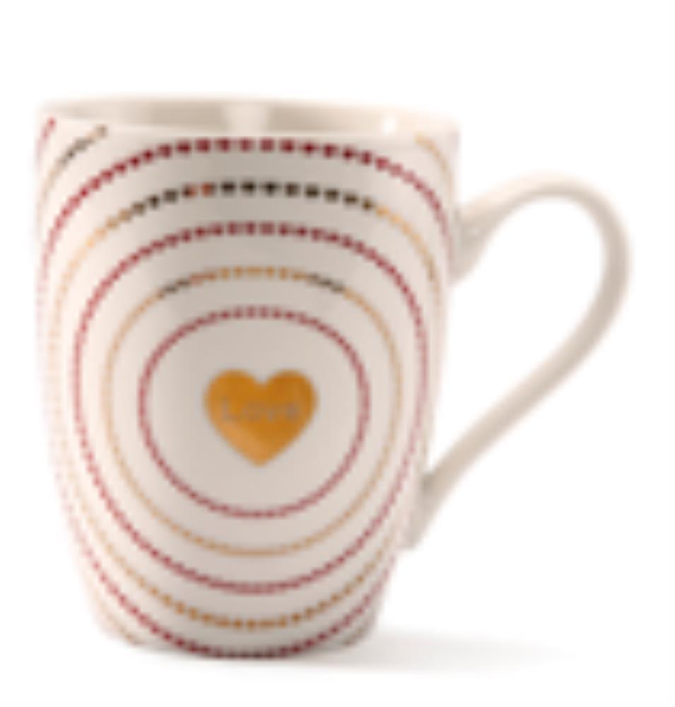 MUG COEUR AVEC DORURE D8H10,5CM"2022"