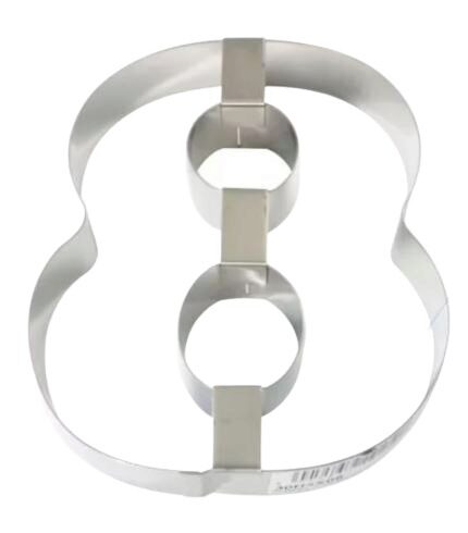 NUMBER 8 MOLD STAINLESS STEEL 30CM HT4CM