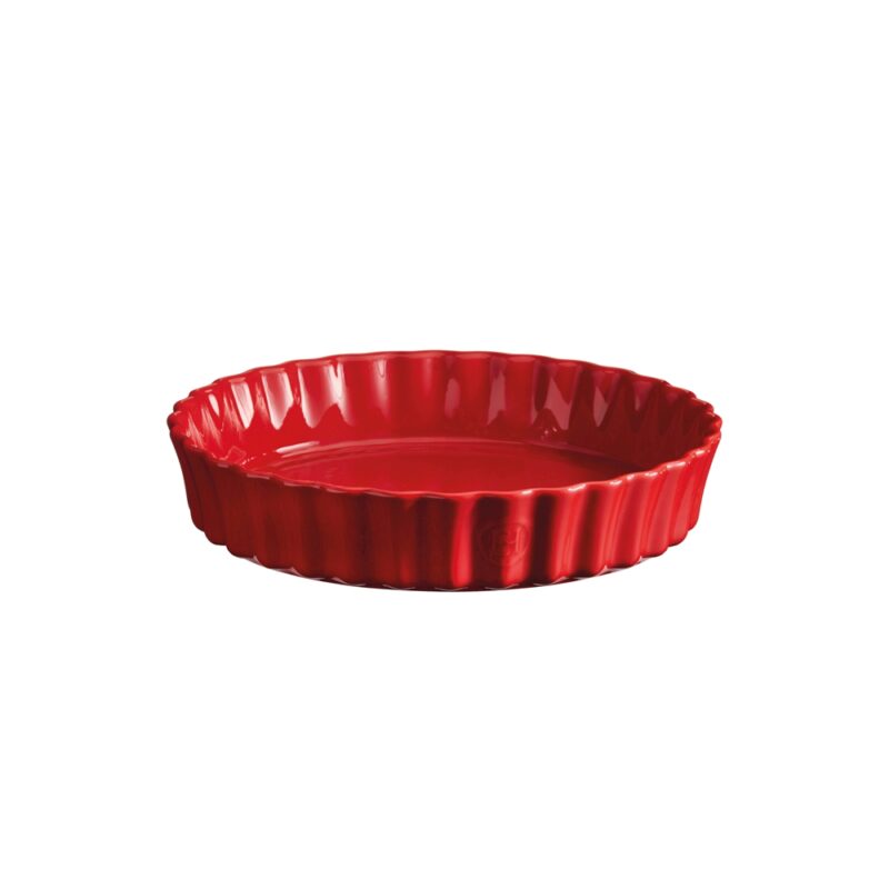 EMILE HENRY ROUND FLUFFED PAN G.CRU 24CM 1.15L - RED