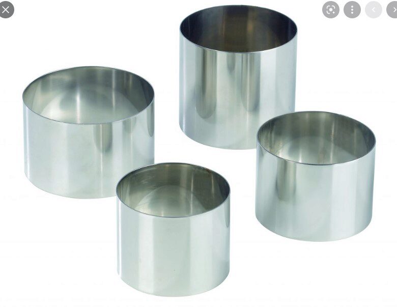 MF HIGH STAINLESS STEEL CIRCLE Ø 7 HT 11CM