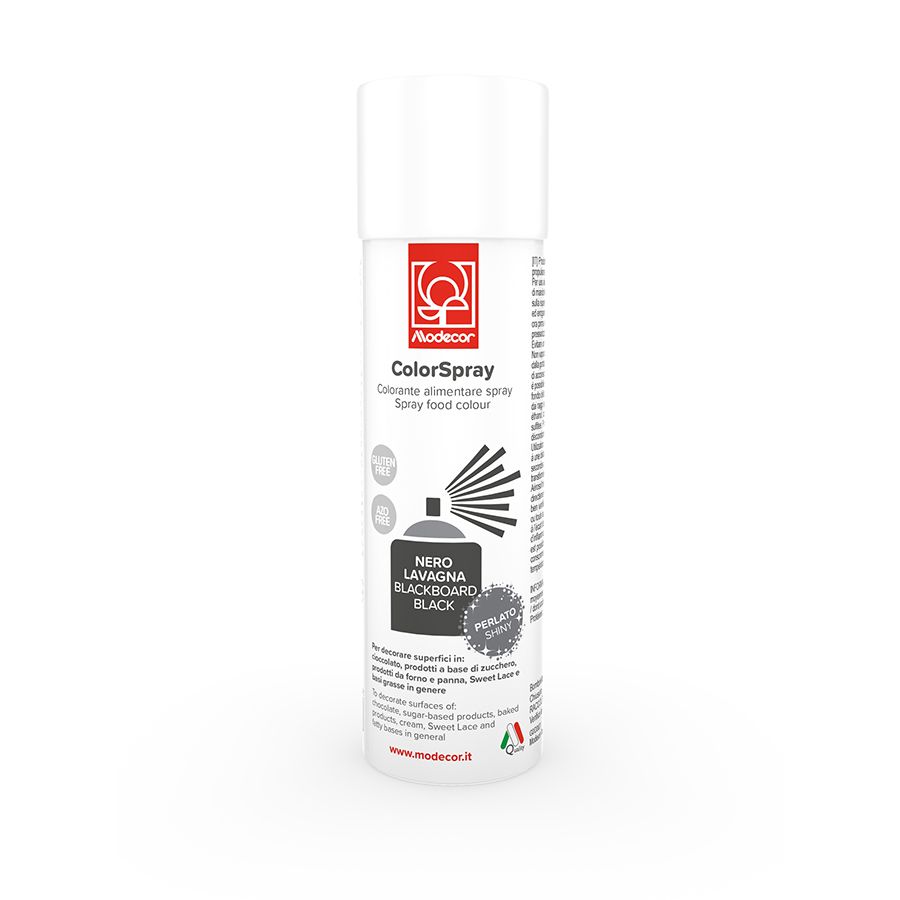 23612 SPUITVERF GLITTER ZWART 250ML