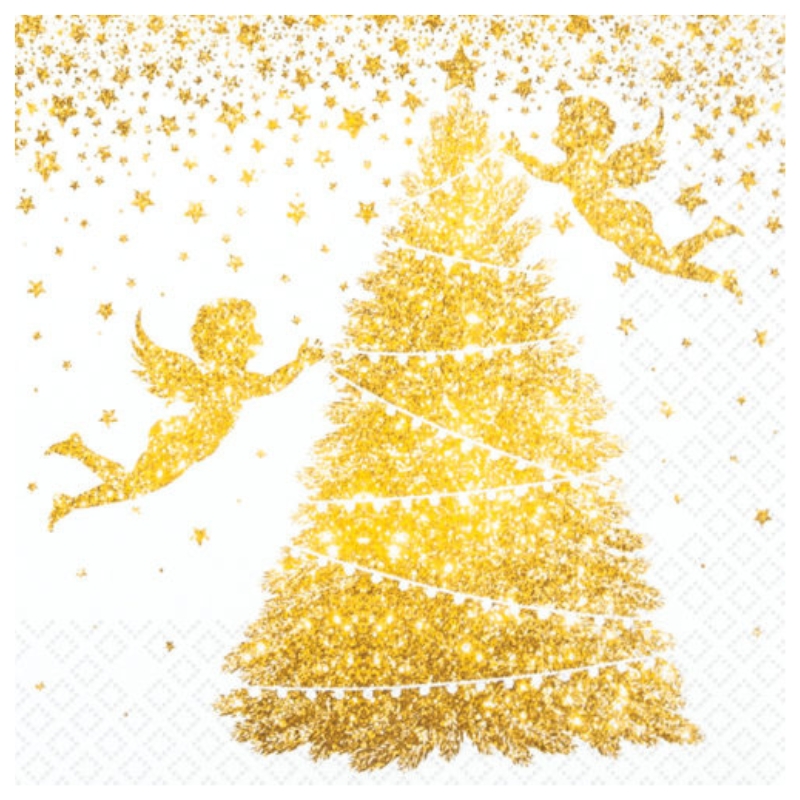 HOME FASHION HANDDOEK 33X33CM GLORIOUS ANGELS 20 STUKS