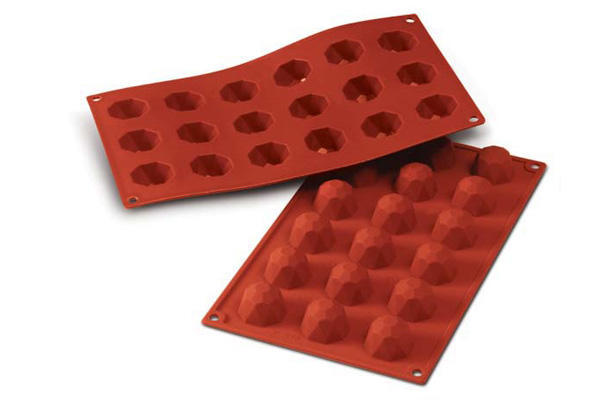 SILIKOMART SF048 MOLD 18 SMALL DIAMONDS Ø35 H23MM 20ML ML NON-STICK GN1/3 -50° TO 250°