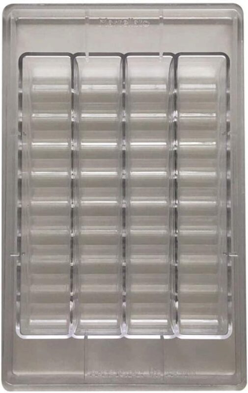 POLYCARB DESIGN MA6103 PRALINE MOLD WAVY CHOCOLATE SHAPE