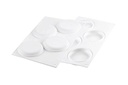 SILIKOMART - MOULE SILICONE - DECOR ROUND 80 N.4 ROND Ø85 H 15 MM