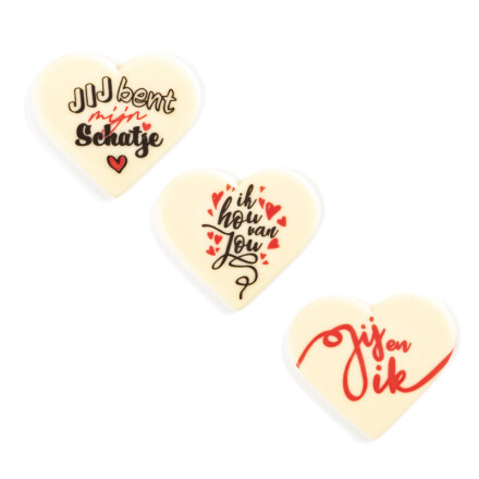 2068525 HEART TEXT VALENTIJN 50X46MM 75 PCES