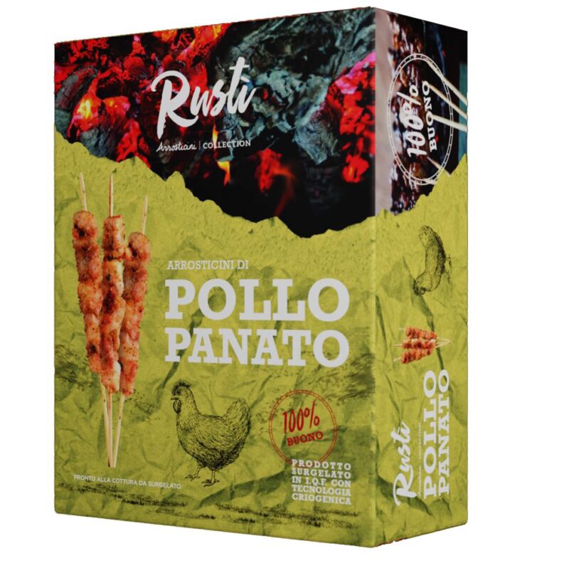 ❄️RUSTI ARROSTICINI BREADED CHICKEN 76 X 25GR