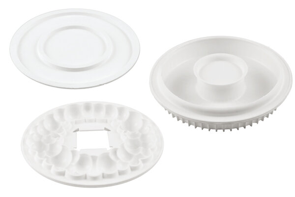 SILIKOMART SET BUBBEL KROONVORM Ø 180MM H 34MM VOL 1000ML TORTAFLEX