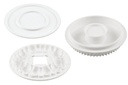 SILIKOMART SET BUBBEL KROONVORM Ø 180MM H 34MM VOL 1000ML TORTAFLEX