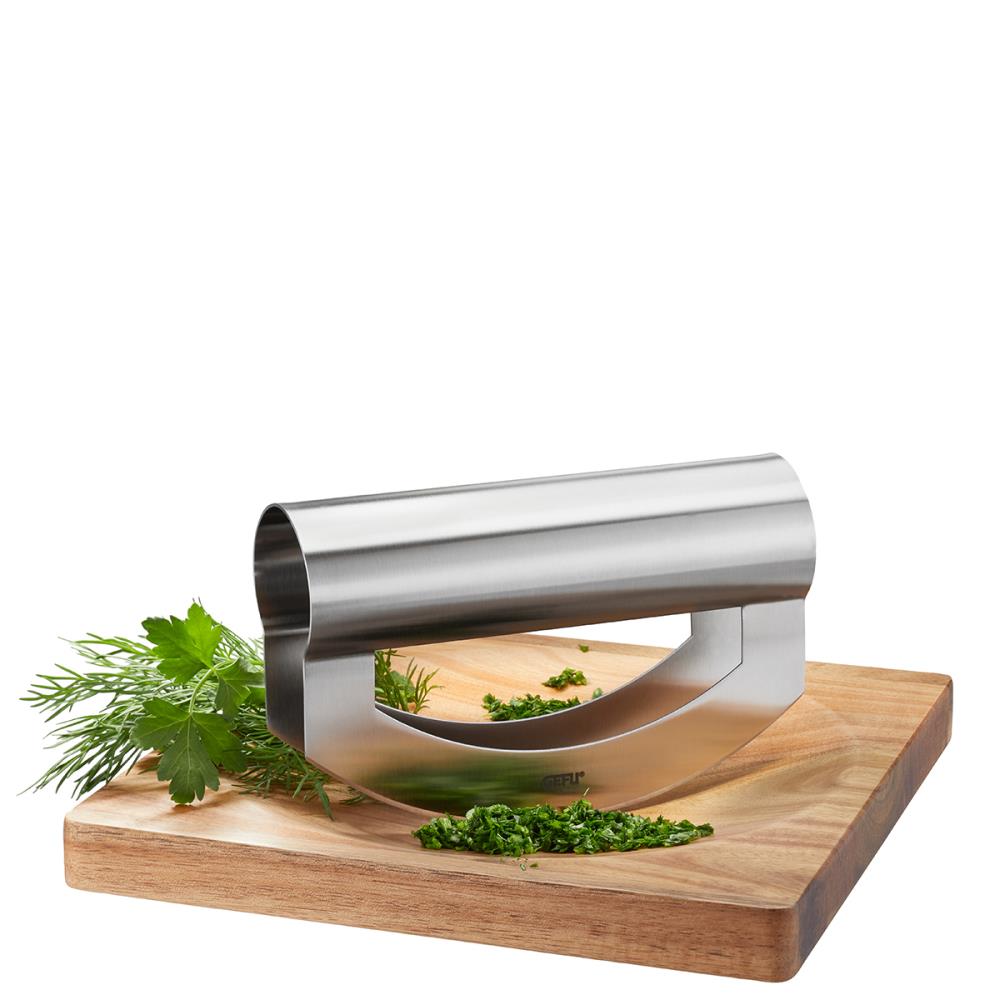 GEFU VIAVO BERCEUSE HACHE LEGUMES + PLANCHE BOIS