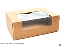 KRAFT DELI BOX MET VENSTER 38X30CMXHT14CM 