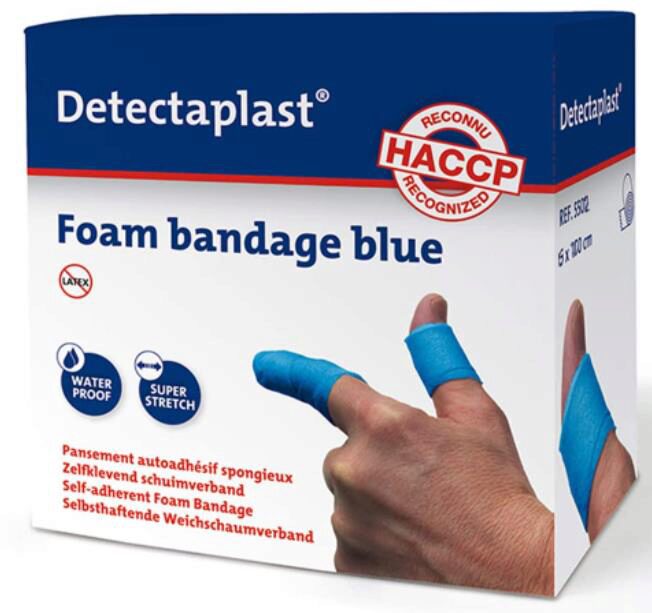 DETECTAPLAST PANSEMENT BLEU BANDE AUTO ADHESIF6CMX4.5M