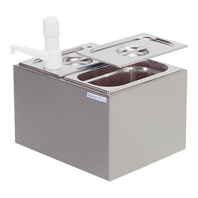 MAXPRO DISTRIBUTEUR 2 SAUCES-2XGN1/4-200 POMPES PLASTIQUES