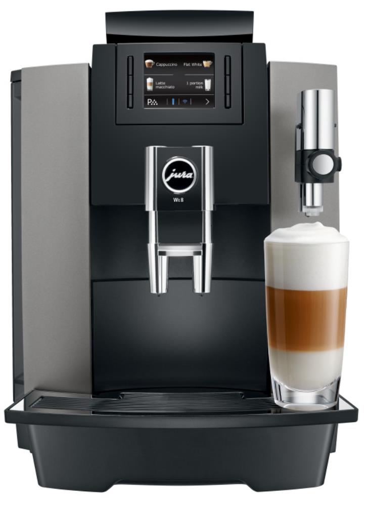 JURA KOFFIEZETAPPARAAT W8 DONKER INOX-N.15550