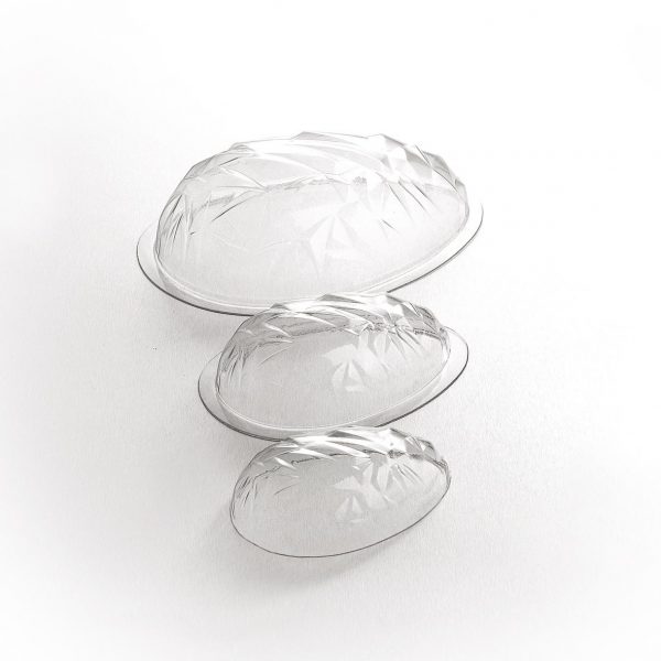 010314 PCB DIAMOND EGG MOLDS FOR 6 PIECES 3 DESIGNS 12PCES ***S/CD***