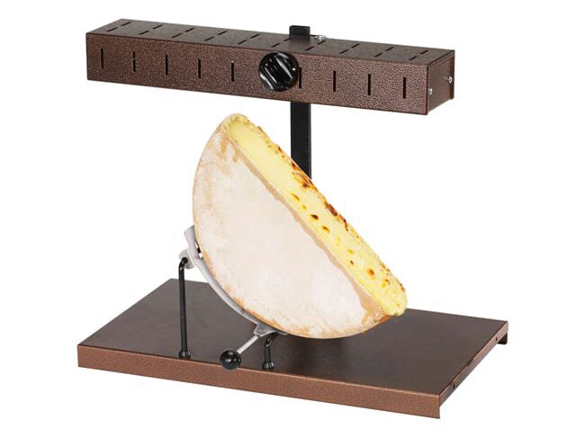 L'ALPAGE "BRONZE" RACLETTE 1/2 WHEEL 900W STAINLESS STEEL/PAINTED STEEL
