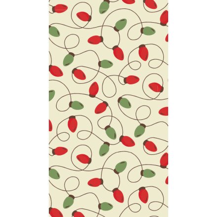 *FF*2046138 FEUILLE TRANSFERT GUIRLANDE VERT/ROUE 30X40CM 30 PIÈCES ***S/CD***
