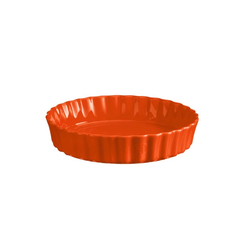 EMILE HENRY MANQUE ROND CANNELEE TOSCANE 24CM-1.15L - ORANGE