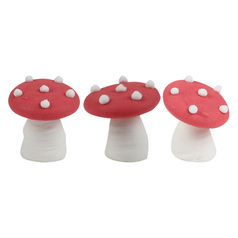 1014407 RED MUSHROOM 3 CM 42PCS ***S/CDE***