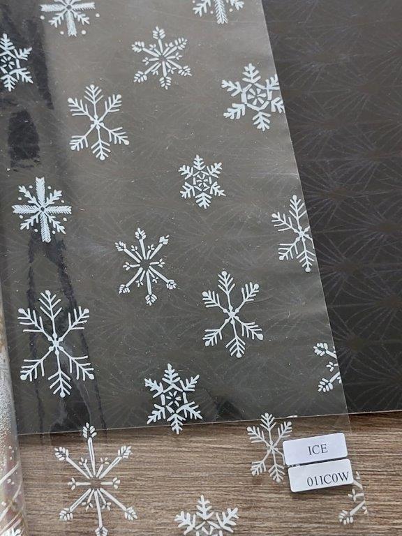 EASY CUTTING BOX AVEC FILM PP TRANSPARENT ETOILES DE GLACE 60CMX50M