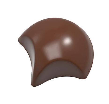 *FDS*MOULE À CHOCOLAT EVENTAIL FRANK HAASNOOT CW1985 13.5X27.5CM 3X7 8GR