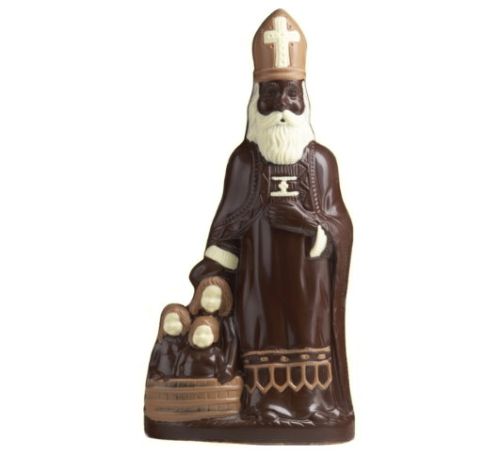 H006 MOULE SAINT NICOLAS DEBOUT AVEC ENFANTS 24CM