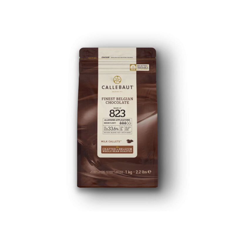 CALLEBAUT 823-E1-U68 MET MELK 34% IN 1KG CALLETS