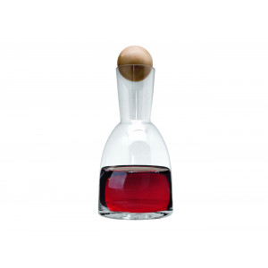 *FDS*VIN BOUQUET CARAFE A DECANTER 1.2L A/BOUCHON BOIS ***S/CDE***