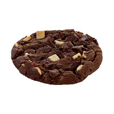 ❄️B & B 28831 COOKIES XL TRIPLE WHITE AND DARK CHOCOLATE PRE-BAKED 96 X 80 GR