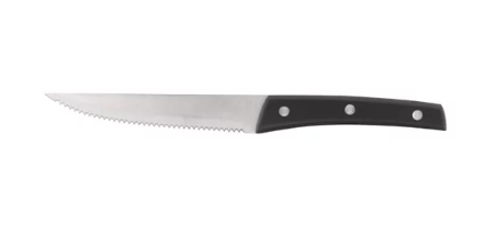 GASTROPRO COUTEAU STEAK 3 RIVETS MANCHE NOIR 21.5CM