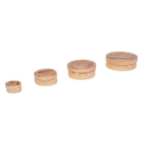 COCOTTES + COUV CELLULOSE DE BOIS  DIAM 11XHT5CM420ML --CARTON DE 90 PCES  ***S/CD***