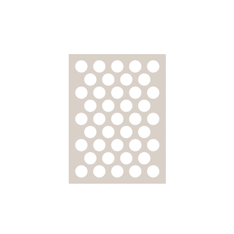 *FF*1095162 CHABLON AVEC 41 EMPREINTES RONDES DE 3,8 CM4 PCES ***S/CDE***