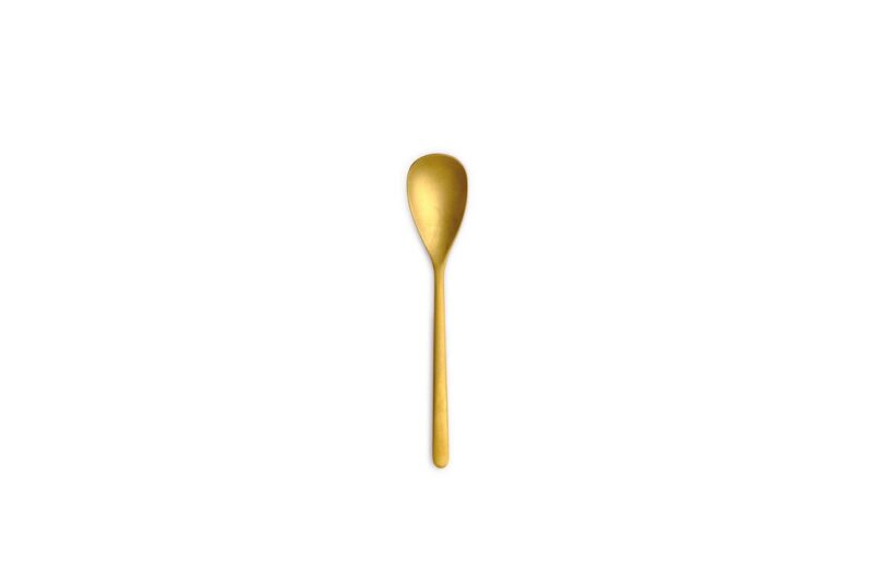 COMAS CANADA VINTAGE GOLD DESSERT SPOON 18%