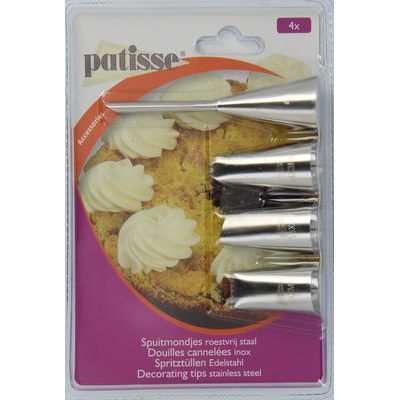 PATISSE SET 4 DOUILLES INOX ASSORTIES DECOR- MENAGER ***S/CDE***
