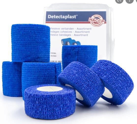 DETECTAPLAST BLUE FAST SELF-ADHERING DRESSING ASSORTED ROLLS BOX OF 7 PCES
