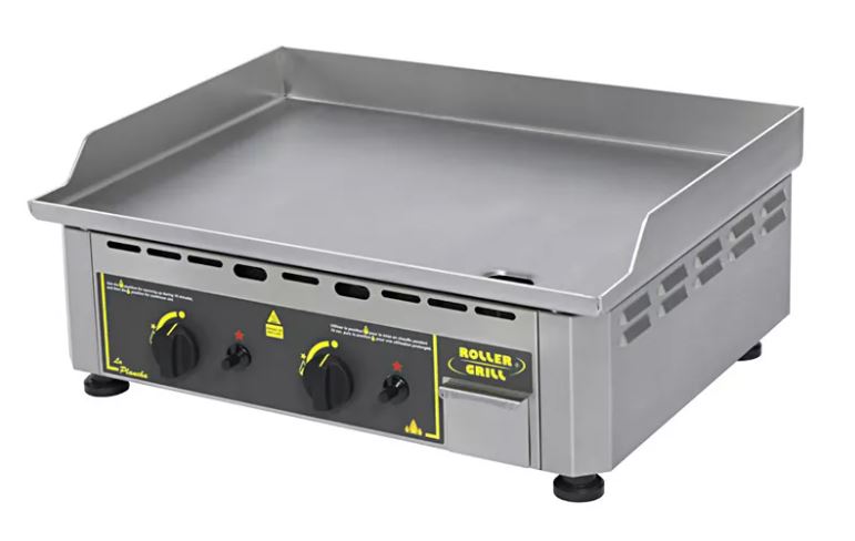 *FDS*ROLLER GRILL PLAQUE A SNACKER DOUBLE GAZ PSI 600 G INOX 60X45CM