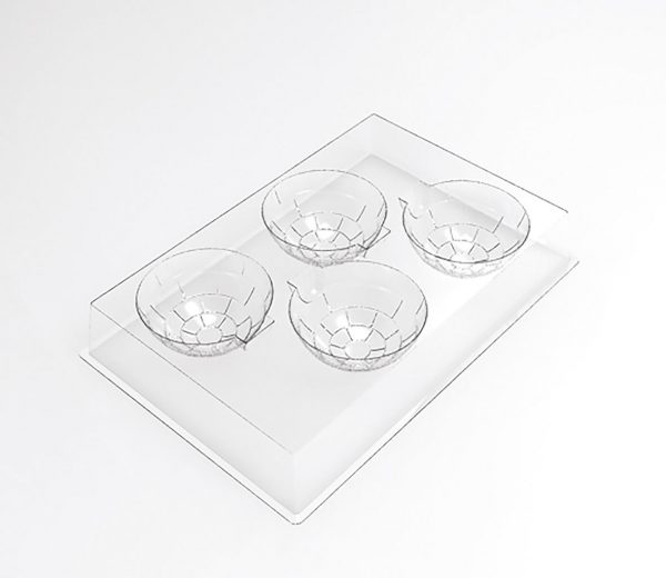 070527 PCB MOULES ENTREMETS INDIVIDUELS IGLOO POUR 120 PIÈCES 8,6X8 CM 30PCES ***s/cd***