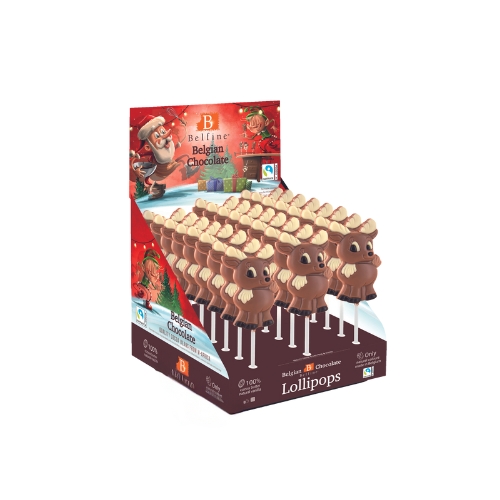 ELAN RENI MELK GEKLEURDE CHOCOLADE LOLLY 24X25GR