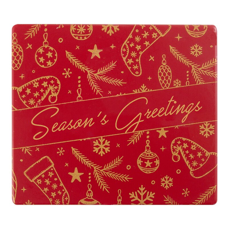 2015748 ZIJKANT SEASON'S GREETINGS 9X8CM 40STKS ***OP BESTELLING***