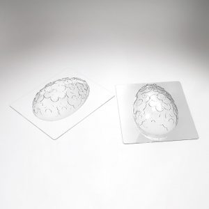 074090 PCB EGG MOLDS FLOWERS FOR 6 SUBJECTS 15X10CM P.SUJET 10 CM 12PCES ***S/CD***