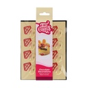 FUNCAKES SAINT NICHOLAS HEAD 45X30MM IN CHOCOLATE 12 PIECES