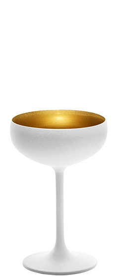 STOLZLE VERRE OLYMPIC COUPE CHAMPAGNE BLANC/OR 23CL
