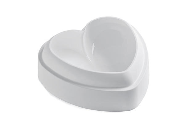 SILIKOMART AMORE MOLD 142 X 137MM H 50MMVOL 600ML TORTAFLEX